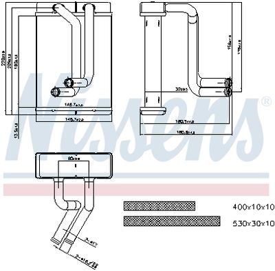 SCHIMBATOR CALDURA INCALZIRE HABITACLU NISSENS 77508 5