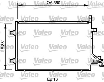 VALEO 818194 Радиатор кондиционера  для FORD FUSION (Форд Фусион)