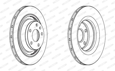 Bromsskiva FERODO DDF1849C