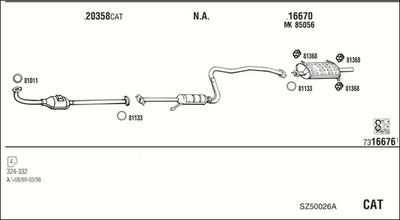 SISTEM DE ESAPAMENT WALKER SZ50026A