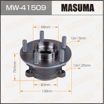 Комплект подшипника ступицы колеса MASUMA MW-41509 для MAZDA CX-5