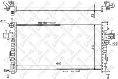 STELLOX 10-26053-SX Крышка радиатора  для OPEL TIGRA (Опель Тигра)