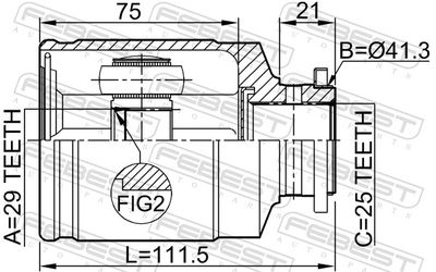 Joint Kit, drive shaft 0811-1002