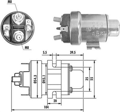 MAGNETI MARELLI Solenoidinis jungiklis, starteris