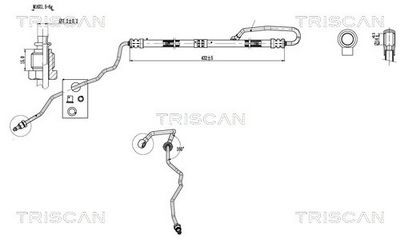 Wąż hydrauliczny, system kierowania TRISCAN 851629024