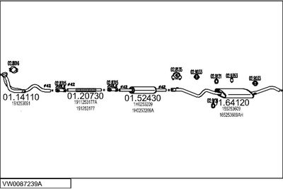 SISTEM DE ESAPAMENT MTS VW0087239A001663