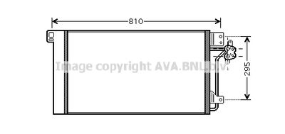 Конденсатор, кондиционер AVA QUALITY COOLING VNA5236D для VW MULTIVAN