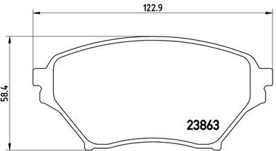 Brake Pad Set, disc brake P 49 029