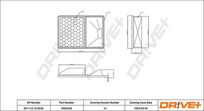 LUFTFILTER DR!VE+ DP1110100228 0