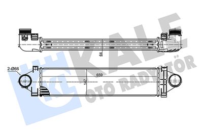 KALE OTO RADYATÖR 357355 Интеркулер  для LAND ROVER FREELANDER 2 (L359) 2.2 TD4 4x4