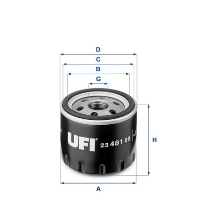 Масляный фильтр UFI 23.481.00 для SSANGYONG XLV