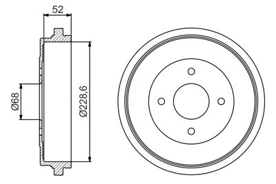 BOSCH Bremstrommel
