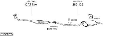 Изпускателна система BOSAL SYS09233