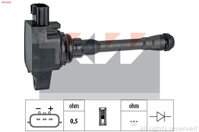 Cewka zapłonowa KW 470643