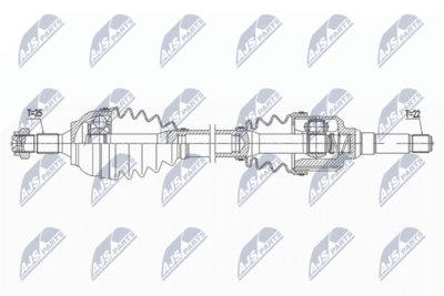 Wał napędowy NTY NPW-CT-113
