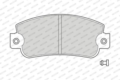 BREMSBELAGSATZ SCHEIBENBREMSE FERODO FDB346 1