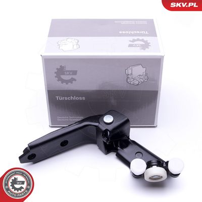 Ritinėlio kreiptuvas, atstumiamos durys