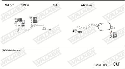 Układ wydechowy WALKER REK057450