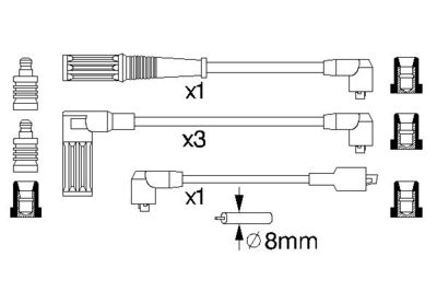 BOSCH Zündleitungssatz