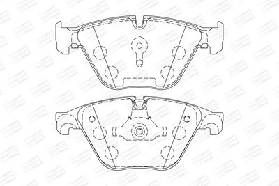 BREMSBELAGSATZ SCHEIBENBREMSE CHAMPION 573305CH 1