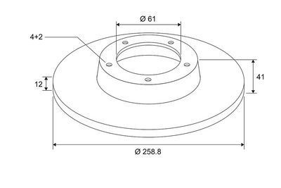 BREMSSCHEIBE VALEO 672726 1