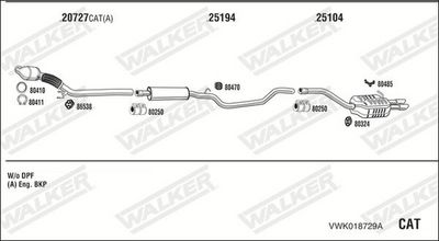 SISTEM DE ESAPAMENT WALKER VWK018729A