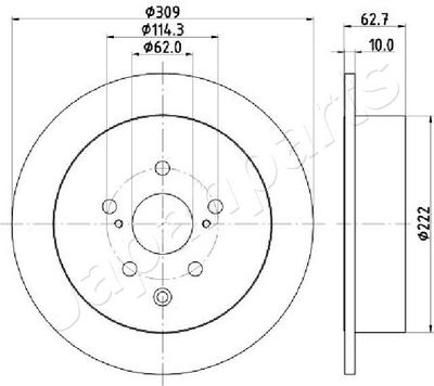 DISC FRANA JAPANPARTS DP268C 1