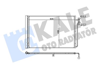 KALE OTO RADYATÖR 350665 Радиатор кондиционера  для LAND ROVER RANGE ROVER III (L322) 4.4 4x4
