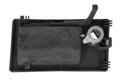 Door handle Voor Rechts (extern, zwarte textuur) past: FIAT CINQUECENTO 07.91-07.99