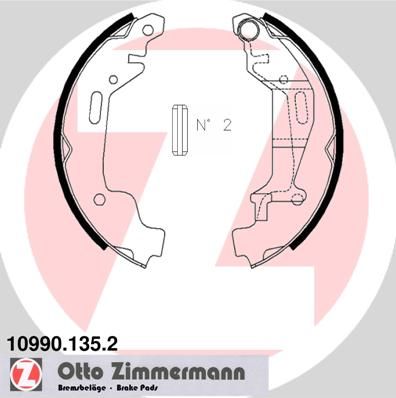 ZIMMERMANN Bremsbackensatz (10990.135.2)