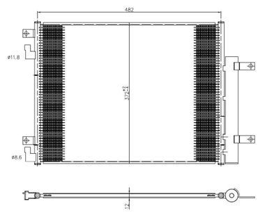 Kondensor, klimatanläggning NRF 350506