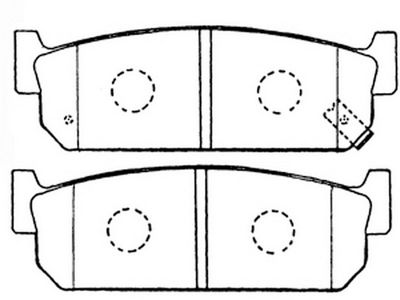 Комплект тормозных колодок, дисковый тормоз FIT FP0588 для INFINITI J30