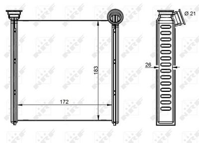 Heat Exchanger, interior heating 54342