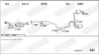 SISTEM DE ESAPAMENT WALKER FO60073