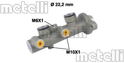 METELLI 05-0654 Ремкомплект тормозного цилиндра  для HYUNDAI COUPE (Хендай Коупе)