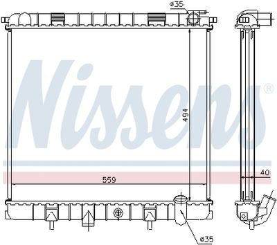 RADIATOR RACIRE MOTOR NISSENS 64319A 4