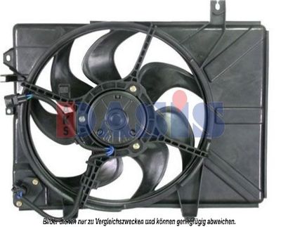 AKS-DASIS 568017N Вентилятор системи охолодження двигуна для HYUNDAI (Хендай)