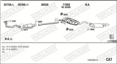 SISTEM DE ESAPAMENT WALKER VW23013
