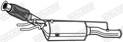 FILTRU FUNINGINE/PARTICULE SIST.DE ESAPAMENT WALKER 73171 4