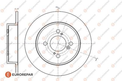 Тормозной диск EUROREPAR 1618886380 для SUZUKI SWIFT
