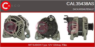 Генератор CASCO CAL35438AS для DACIA DUSTER