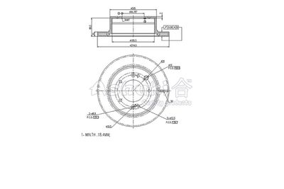 ASHUKI by Palidium 0993-9030 Тормозные диски для KIA SORENTO I (JC) 3.5 V6 4WD