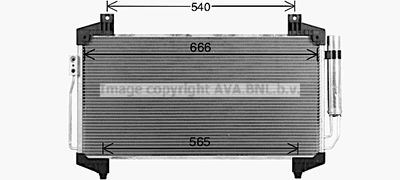 Конденсатор, кондиционер AVA QUALITY COOLING MT5291D для MITSUBISHI OUTLANDER