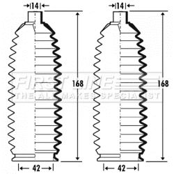 Bellow Kit, steering FIRST LINE FSG3344