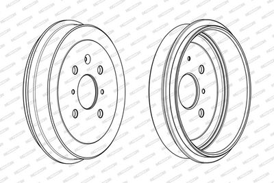 BREMSTROMMEL FERODO FDR329265 3