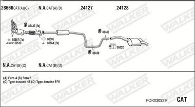 Изпускателна система WALKER FOK030329