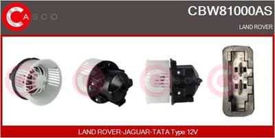 CASCO CBW81000AS Вентилятор салону для LAND ROVER (Ленд ровер)