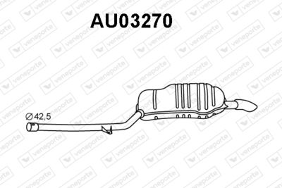 VENEPORTE AU03270 Глушитель выхлопных газов  для AUDI A6 (Ауди А6)