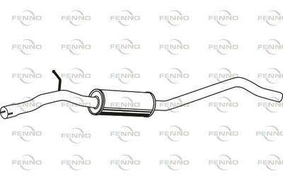 FENNO P1370 Глушитель выхлопных газов  для AUDI A5 (Ауди А5)