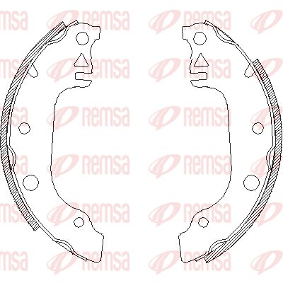 REMSA 4029.00 Ремкомплект барабанных колодок для DAF CF FAR 370 REMSA 4029.00 Ремкомплект барабанных колодок для DAF CF FAR 370